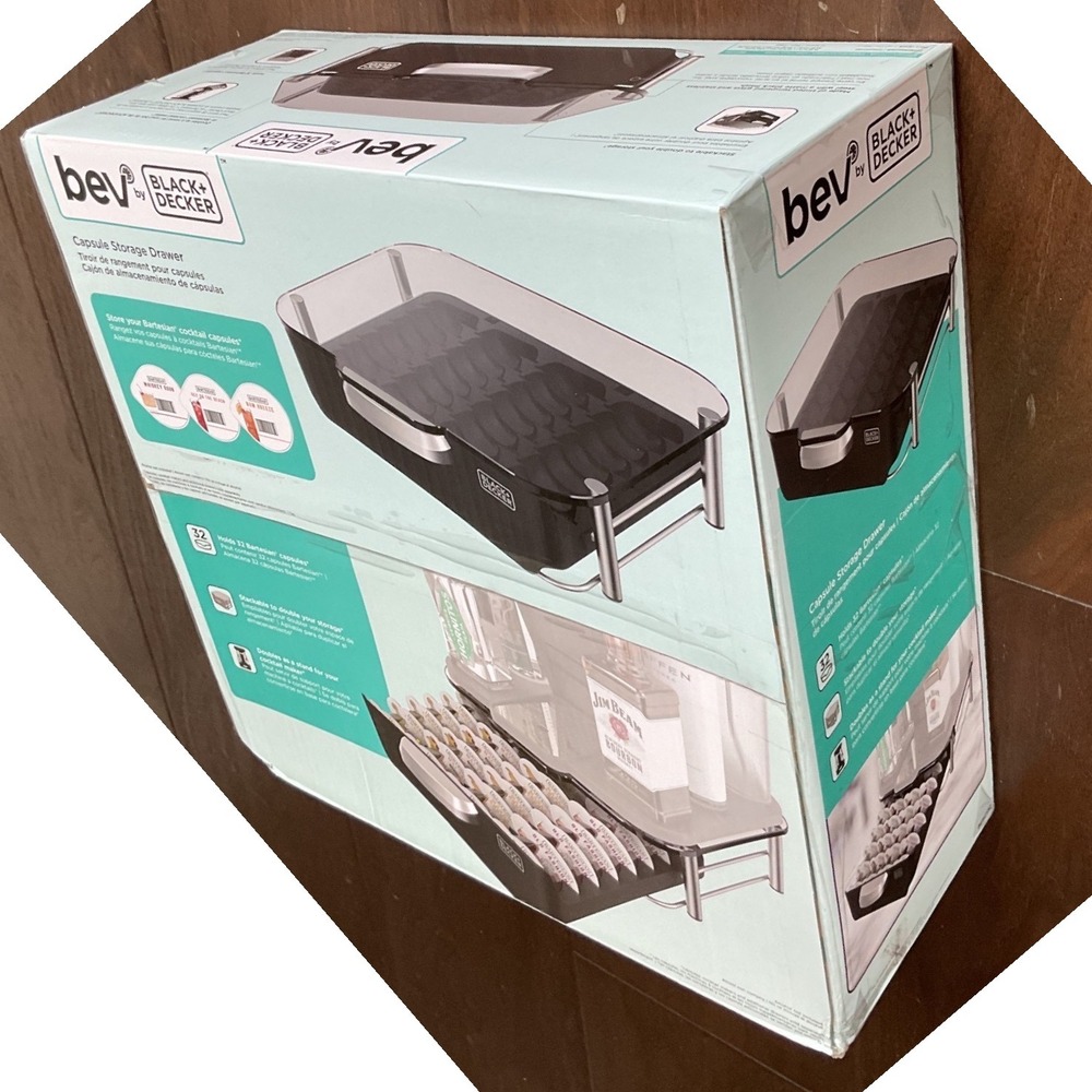 Black and‎ Decker Bev Capsule Storage Drawer for Bartesian 32 Count BECS132 NEW